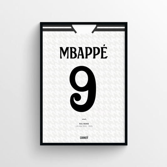 Cuadro camiseta Mbappé Real Madrid 2024/2025