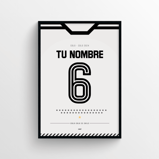 Cuadro camiseta personalizada Colo-Colo 2024