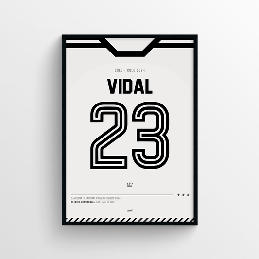 Cuadro camiseta Vidal Colo-Colo 2024